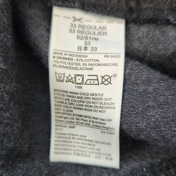 GAP Black Velvet Skinny Pants NWT Size 33 Gap Velvet Pants - Picture 8 of 8